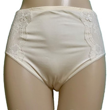 Lacy Tummy Control BRIEF Girdle Panties ALL WORTHY HUNTER McGRADY XL Lace Panty