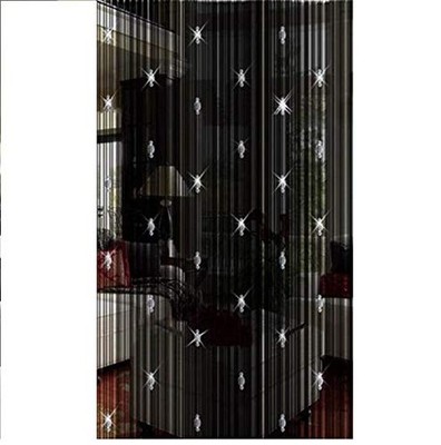 GREENWISH String Curtains Black Beads 39.4''W x 78.7''L (Pack of 1), 