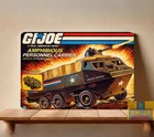 GI Joe Amphibious Personnel Carrier Apc Metal Poster Vintage Sign (20x30cm)