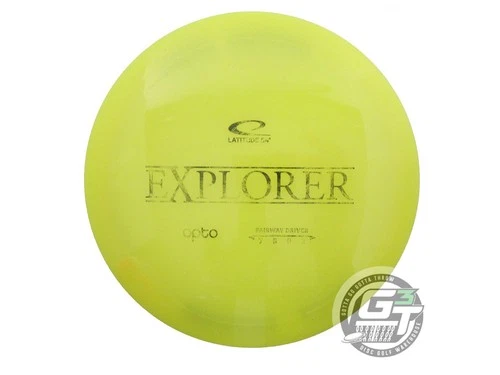 USED Latitude 64 Opto Explorer 172g Yellow Black Stamp Distance Driver Golf Disc