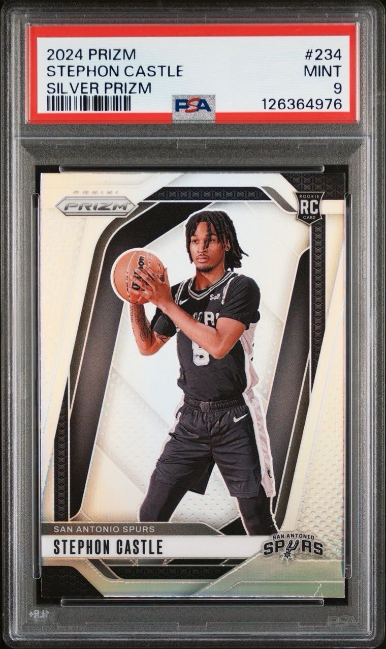 2024-25 Prizm Stephon Castle Prizms Silver (RC) #234 PSA 9