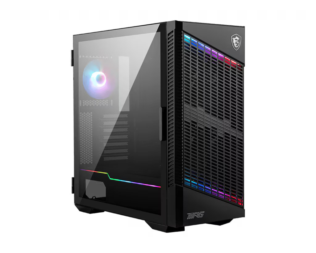 MSI MPG Velox 100P Airflow MIDI Tower RGB Gaming Gehäuse Tempered Glas