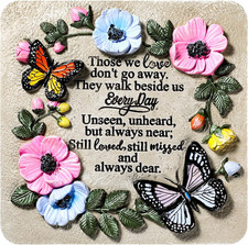 Memorial Garden Stone 9.8 Inch Sympathy Gifts for Loss of Loved One Memorial Gif