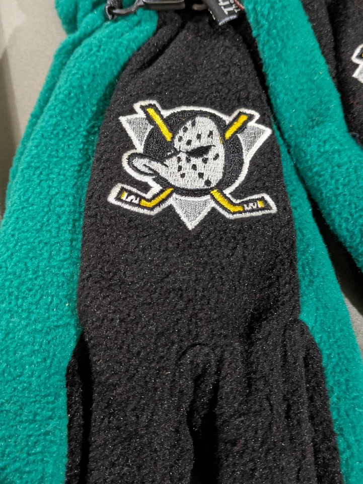 Vintage Mighty Ducks Gloves Deadstock 90s Men One Size NHL Hockey Thinsulate NWT - Image 2 of 4