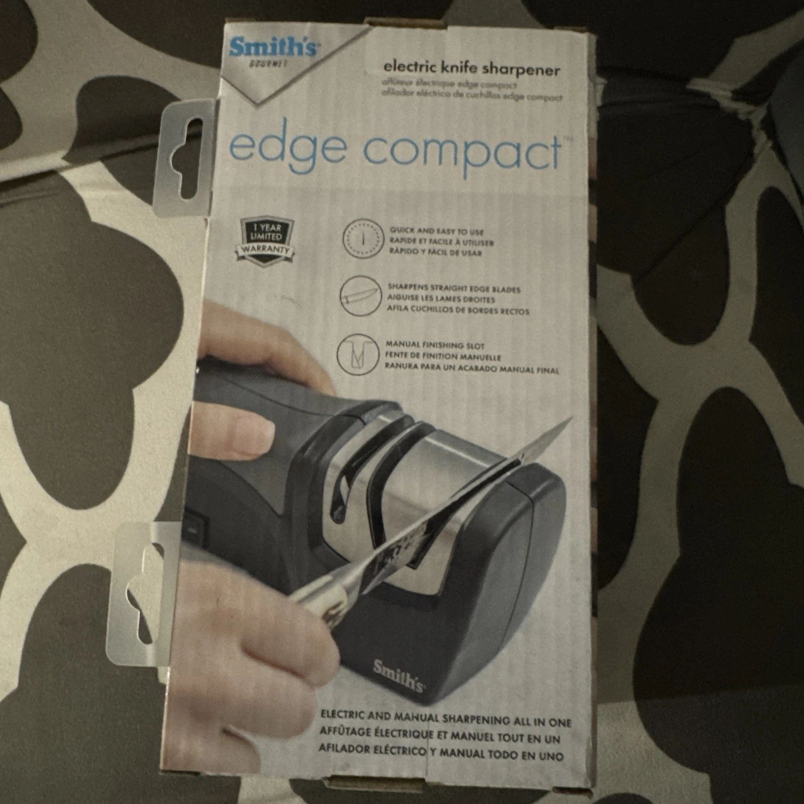 NEW Smith's Gourmet Edge Compact Electric Knife Sharpener 50029 New In Box