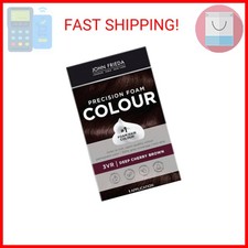 John Frieda Precision Foam Colour, Deep Cherry Brown 3VR, Full-coverage Hair Col