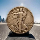 1944-S Walking Liberty Half Dollar ALMOST UNCIRCULATED Silver 50c