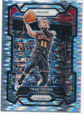 TRAE YOUNG 2023-24 PANINI PRIZM SILVER PULSAR #3 ATLANTA HAWKS BASKETBALL MINT