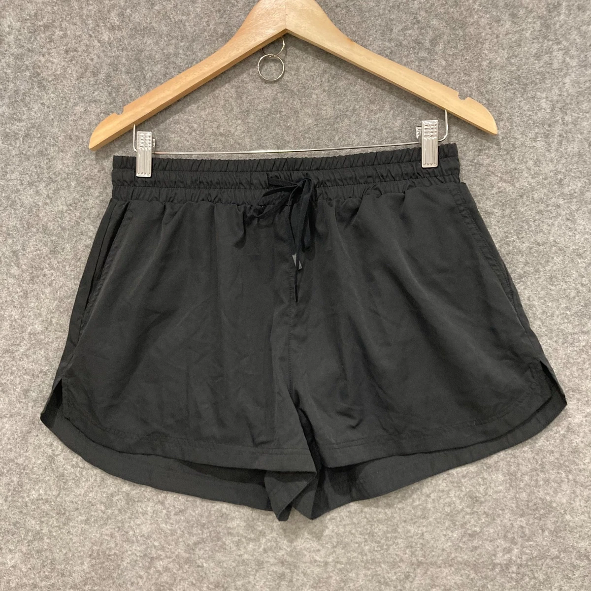 Womens Shorts Plus Size Elastic Waist Shorts Casual Drawstring Clothing for 2026 Summer Vacation,black,Medium
