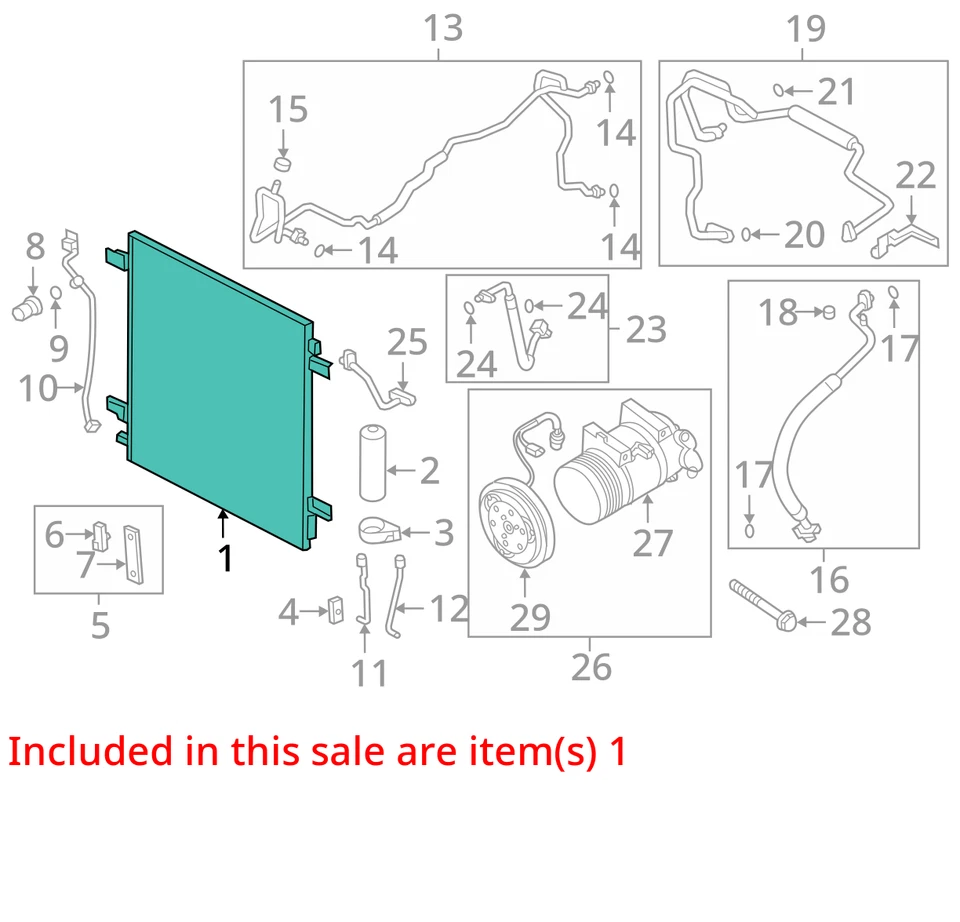 2011-2013 Infiniti QX56 A/C Condenser 72K Miles OEM LKQ - Image 4 of 4