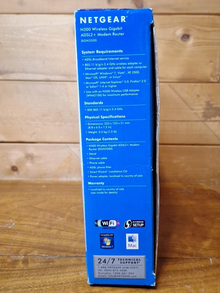 Netgear DGN3500 300 Mbps 4-Port Gigabit Wireless N Router (DGN3500100NAS) - Image 3 of 4