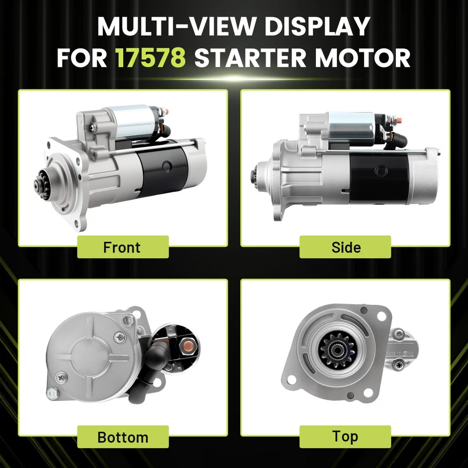 Starter Motor For 1994-2001 Ford F-250 F-350 F-450 F-550 Super Duty / E-350 F-59 Foto 4 de 4