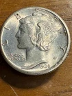 1936-S Mercury Dime One Hair Line On Neck, Nice Uncirculated SKU#38843