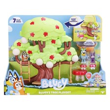 Bluey 2-Sided Treehouse Playset, 11  with 4 Accessories  2.5  Articulated Figur