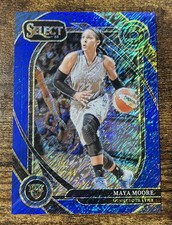 MAYA MOORE 2025 Panini WNBA Select Blue Shimmer 6/7 Courtside FOTL Lynx #234
