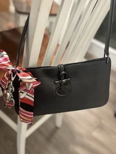Longchamp Vintage Black Shoulder Bag
