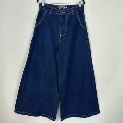 Vintage GAT Jeans Size 32 Baggy Flare Rave Pants JNCO Y2K 90s