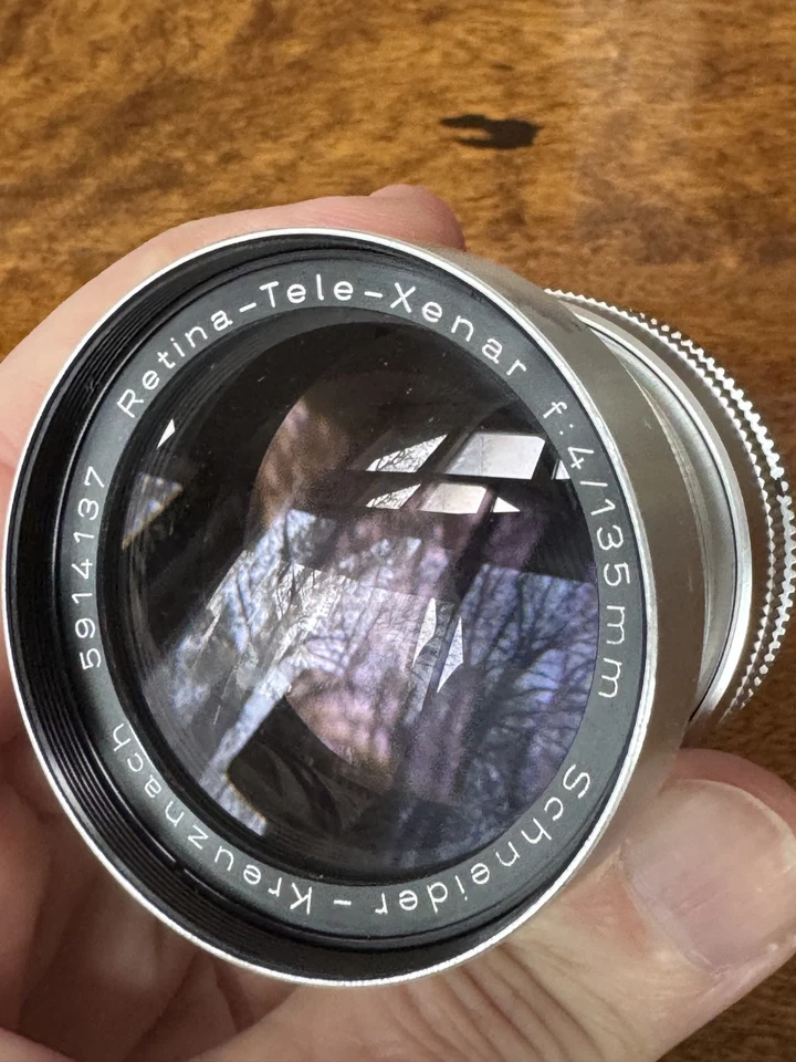 Schneider-Kreuznach Retina-Tele-Xenar 135mm f4 Lens and Hood - image 4 of 4