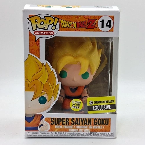 Funko Pop! Super Saiyan Goku 14 Entertainment Earth Exclusive Glow Dragon Ball