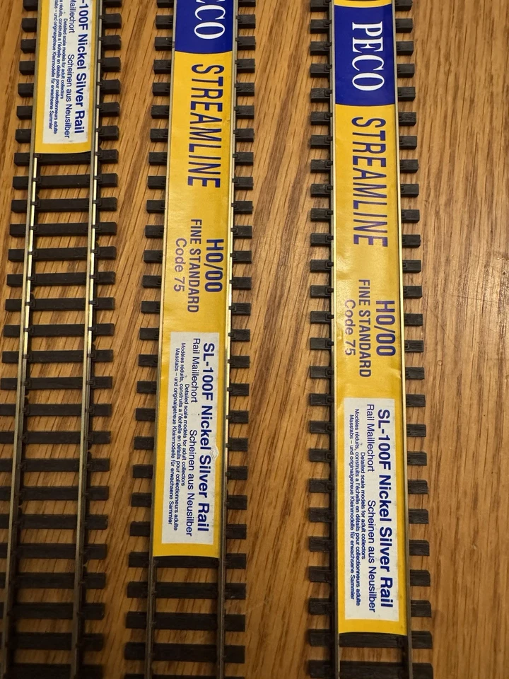 Peco HO Scale ~ New 2025 ~ Code 75 Flexible Flex Track Wood ~ 5 Pcs ~ SL-100F-5 - image 2 of 2