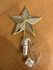 Wondershop Tree Topper Christmas LED Gold Star 3 Light Settings