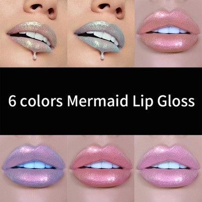 Glitzer Polarisiert Lipgloss Schimmer Glänzend Langanhaltend Lippen Make-up Sticks