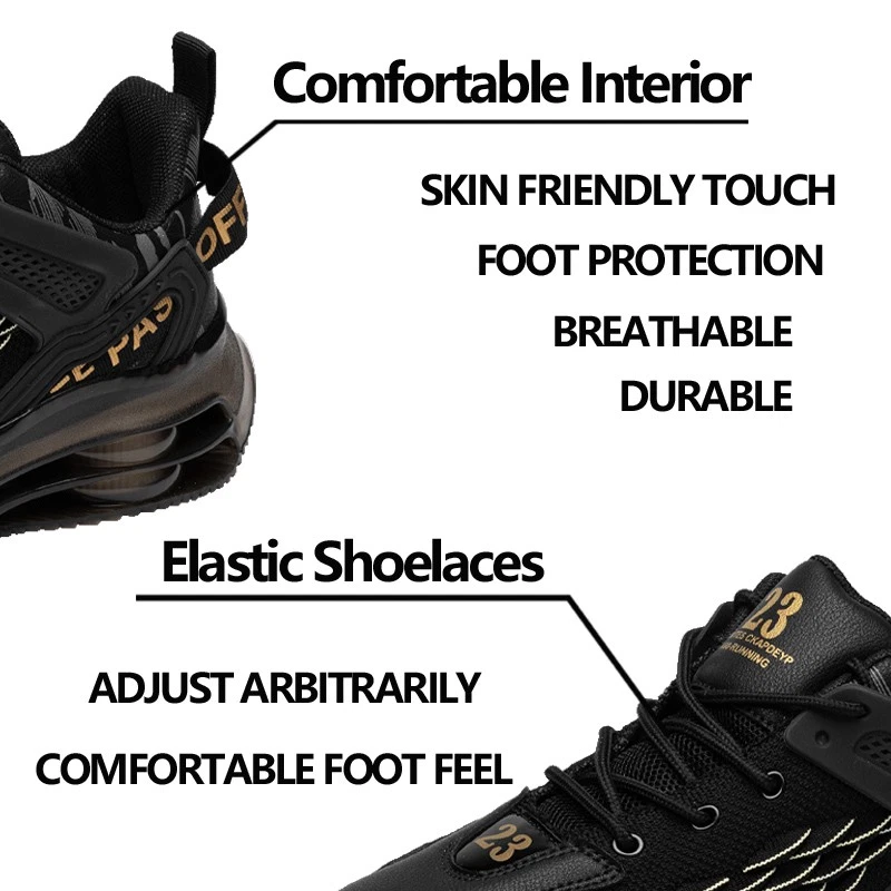 Men's Sneakers Outdoor Athletic Casual Sports Running Tennis Non-slip Breathable - Image 3 of 4