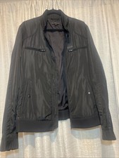 Men  s Diesel Black Jacket XL Stylish Windbreaker Jacket Full Zip Pockets