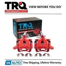 TRQ Performance Rear Brake Caliper Set Performance Fits Audi Volkswagen