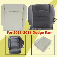 FIT For 2013-2018 Dodge Ram 1500 2500 SLT Driver Seat Cover & Foam Cushion Gray