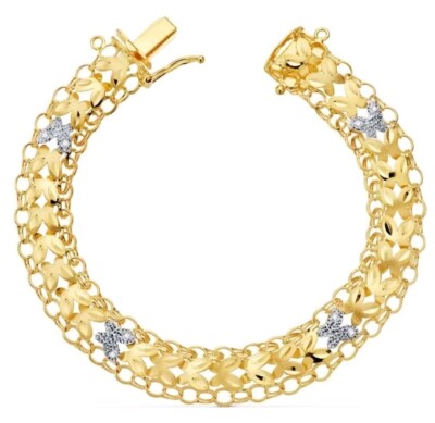 Bracelet En Or 18K (750 Millièmes) Bicolore - Référence G25 - Neuf Avec étiquettes - Marque MR