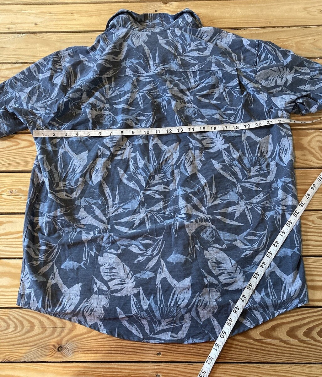 Chemise Huk Fishing Homme Manches Courtes Boutonnée - Gris Taille L