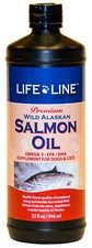 Life Line Wild Alaskan Salmon Oil for pets, dogs, cats, FRESH, Premium, 32 fl oz
