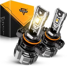 Auxbeam 5202/5201 LED Light Bulbs 10000LM 3000K Golden Yellow Pair 600 Brighter