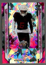 2021 Leaf Metal Draft Crystals Pink #MS1 Marquez Stevenson Auto /15