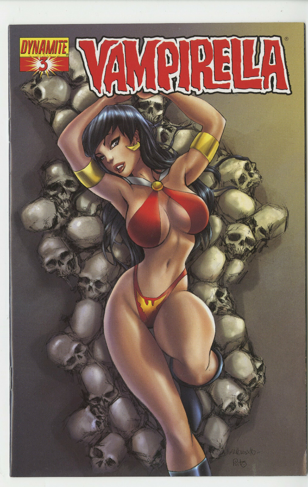 VAMPIRELLA #3D vol 1 ALE GARZA variant HTF 1st print! 2011 Dynamite