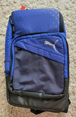 NTT Puma Epoch Laptop Backpack Blue Bicolor Heat seal Cat Logo 