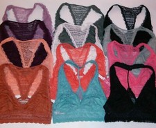 Victoria Secret Bralette Bra Racerback Linear Lace Pull On Unlined Wire Free