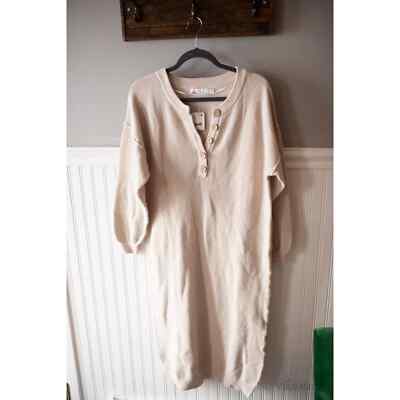 Free People Hailee Sweater Midi Dress Long Sleeve Free-Est XS | eBay
