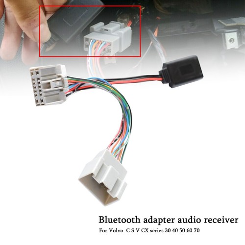 Car Radio Cable AUX Bluetooth Adapter Receiver for VOLVO C30 C70 S40 S60 V40 V70 - Picture 10 of 11