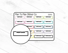 2559-6~~Mortgage Boxes Planner Stickers.
