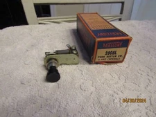 Vintage Mallory Push Pull Button Switch 2PDT Special 2008L NIB NOS 1950s