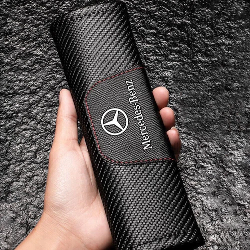 For Mercede s Benz 2pcs Car Seat Belt Cover Shoulder Cushion Pad Protector - Picture 7 of 9