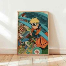 Poster anime Naruto Uzumaki - regalo manga, opera d'arte giapponese, stampa anime