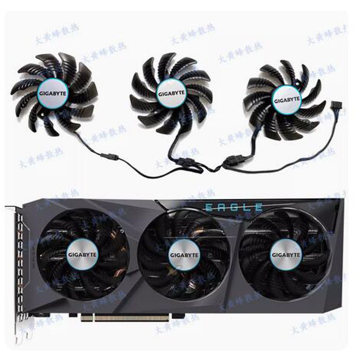 PCパーツ RX6700XT GIGABYTE EAGLE For GIGABYTE RX6700XT 6700 6600XT EAGLE Falcon Graphics Card