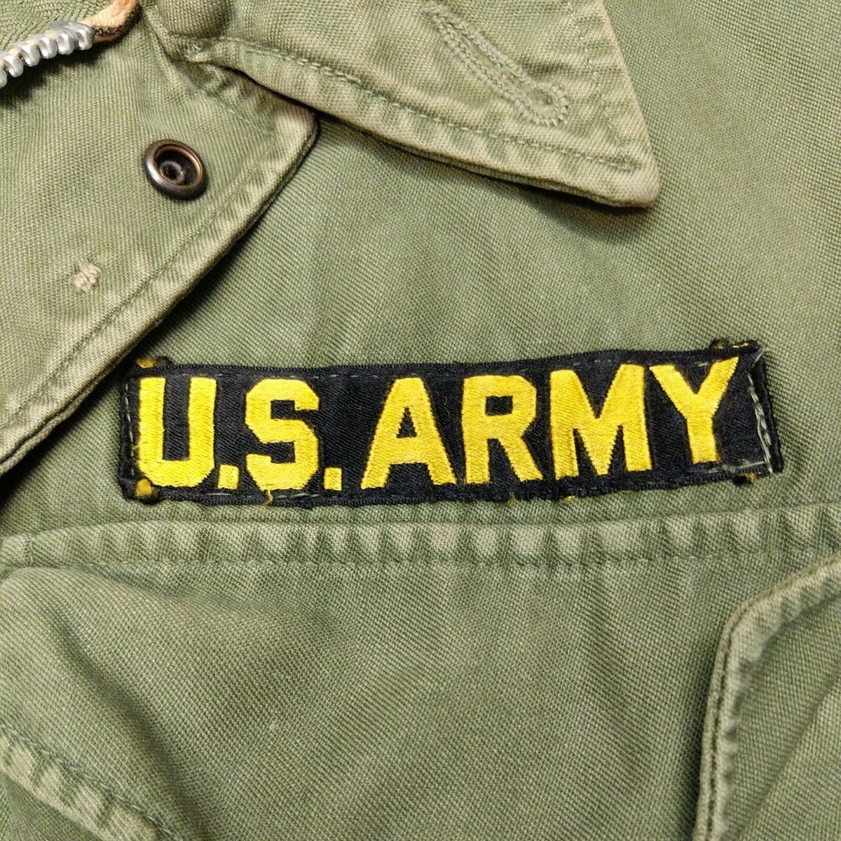 1950s Korea Army Field Jacket Talon Zipper Small Long See