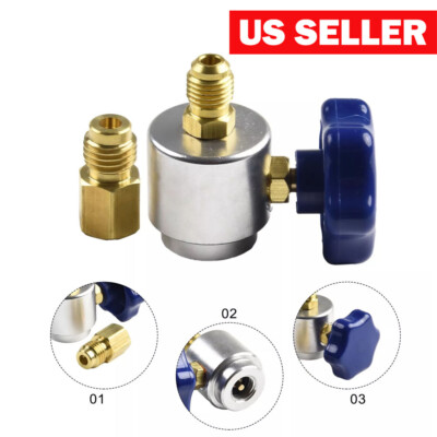 Self Sealing R134A Can Tap Valve Adapter For A/C Charging Convertor USA