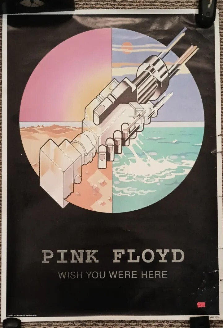 Pink Floyd Poster Wish You Were Here Mechanical Handshake US 24x36