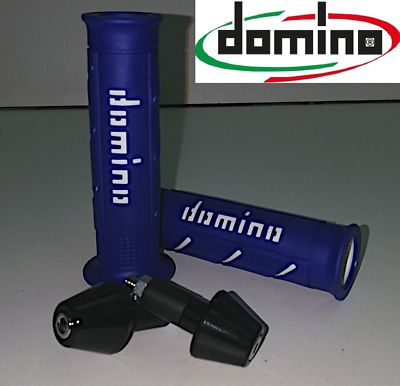 DOMINO Griffe XM2 BLAU Gegengewichte SCHWARZ UNIVERSAL für HUSABERG Motorrad