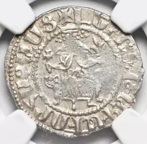 ARMENIA 1198-1219 AD Levon Silver Crusades Knights Templar Coin Crusaders NGC XF
